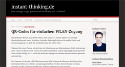 Desktop Screenshot of instant-thinking.de